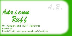 adrienn ruff business card